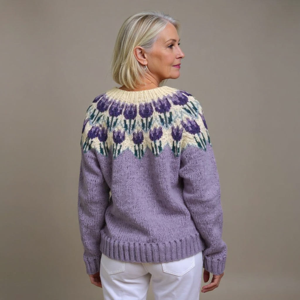Martje Isländische Strickjacke im Vintage-Stil Foto 2