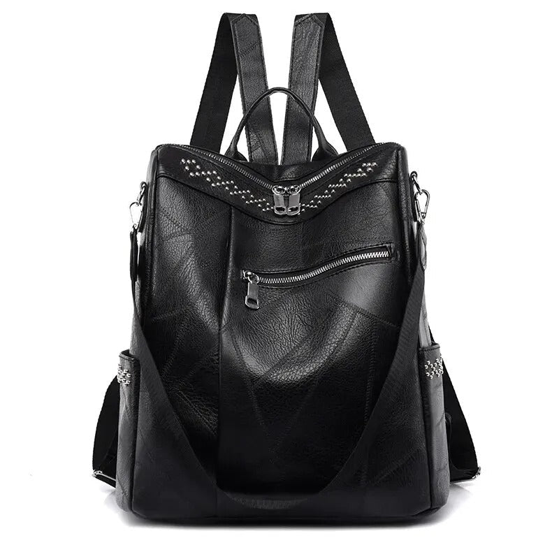 Nel Vintage-Leder-Rucksack Foto 1