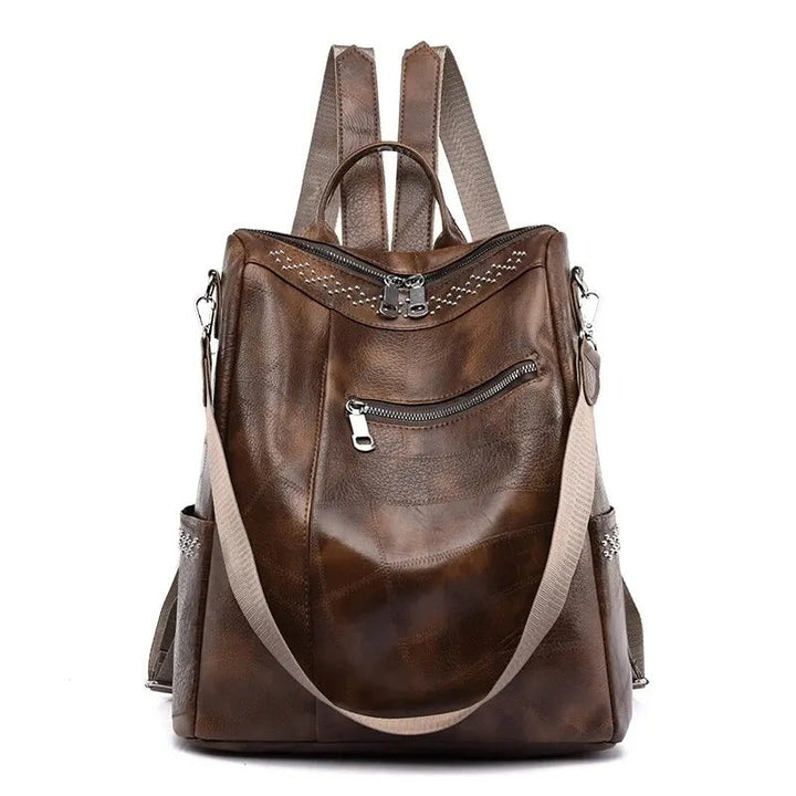 Nel Vintage-Leder-Rucksack Foto 2