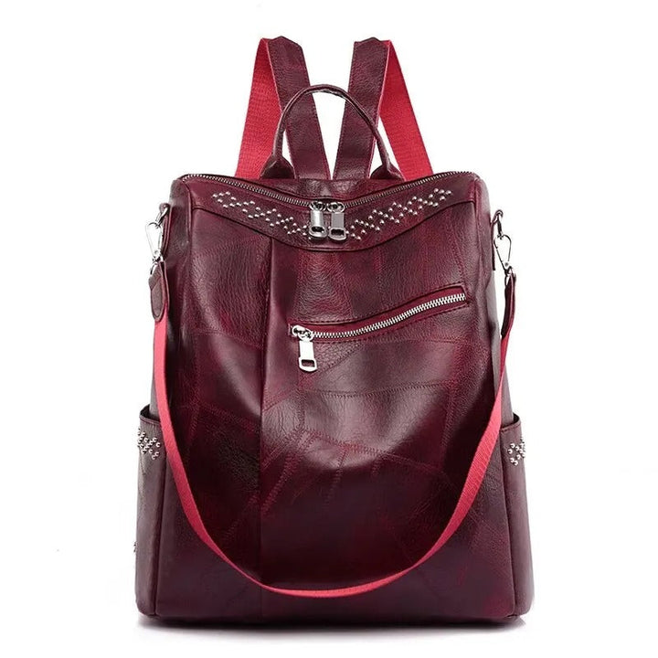 Nel Vintage-Leder-Rucksack Foto 3