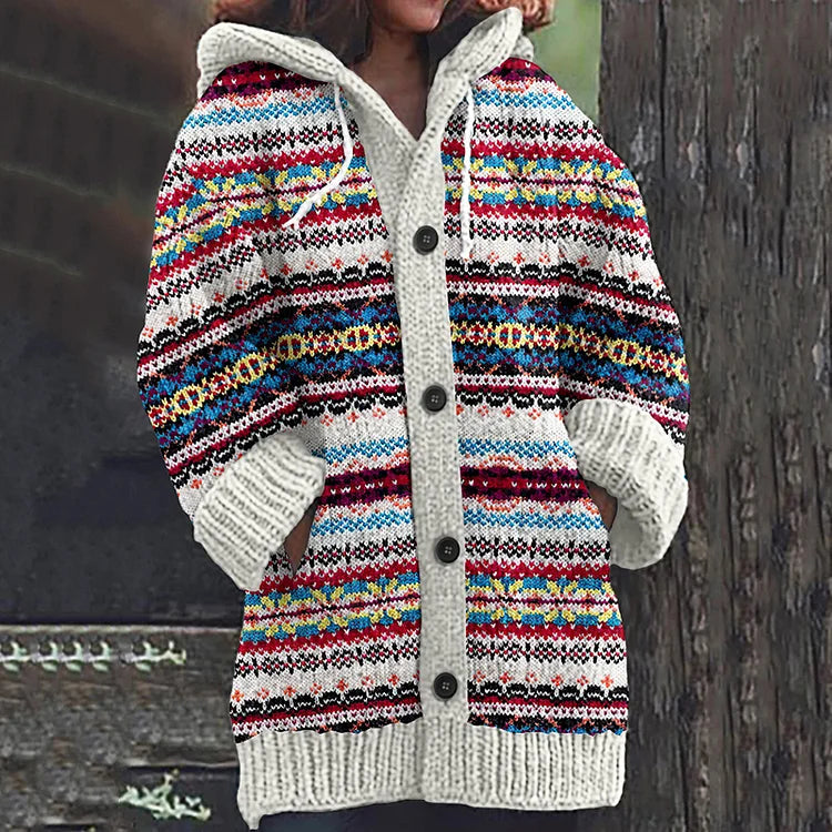 Nynke Schicke bunte Strickjacke Foto 1