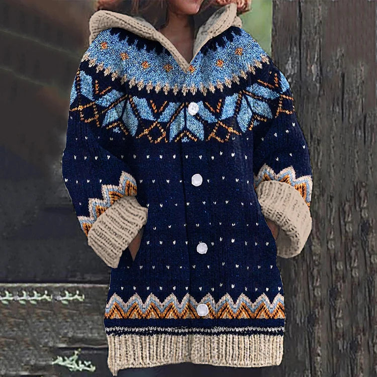 Nynke Schicke bunte Strickjacke Foto 2