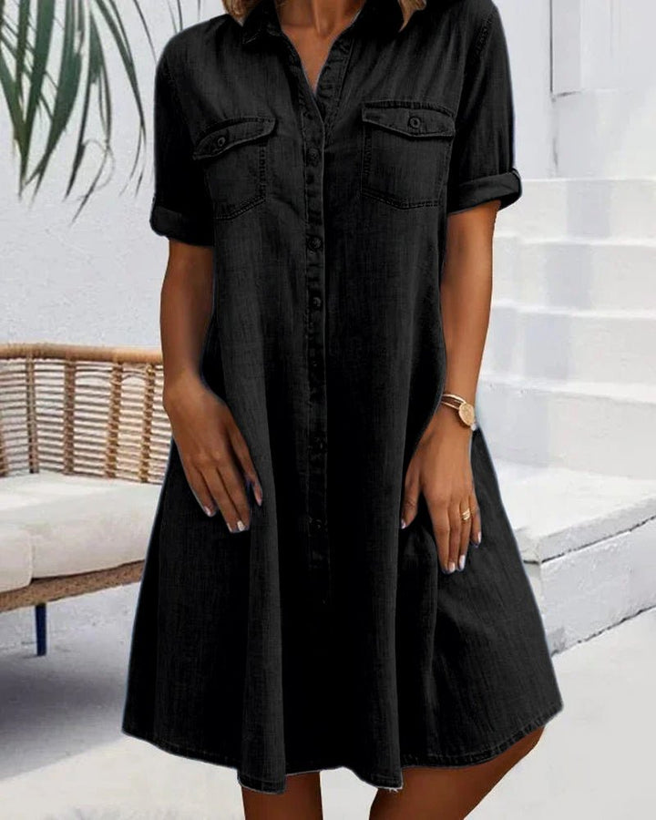 Marlene Denim-Hemdblusenkleid in Leichtoptik foto 2