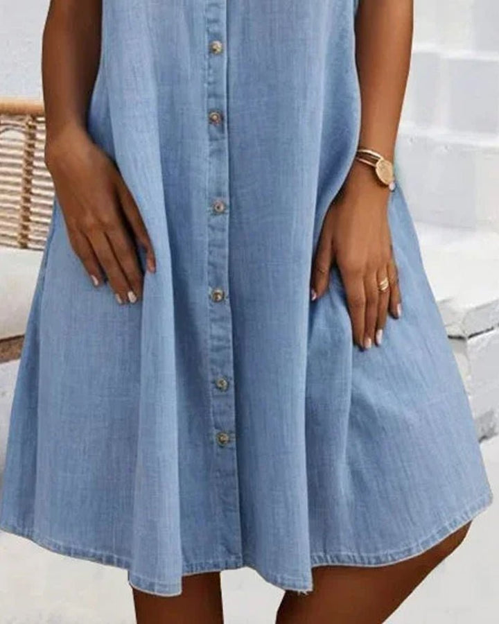 Marlene Denim-Hemdblusenkleid in Leichtoptik foto 5