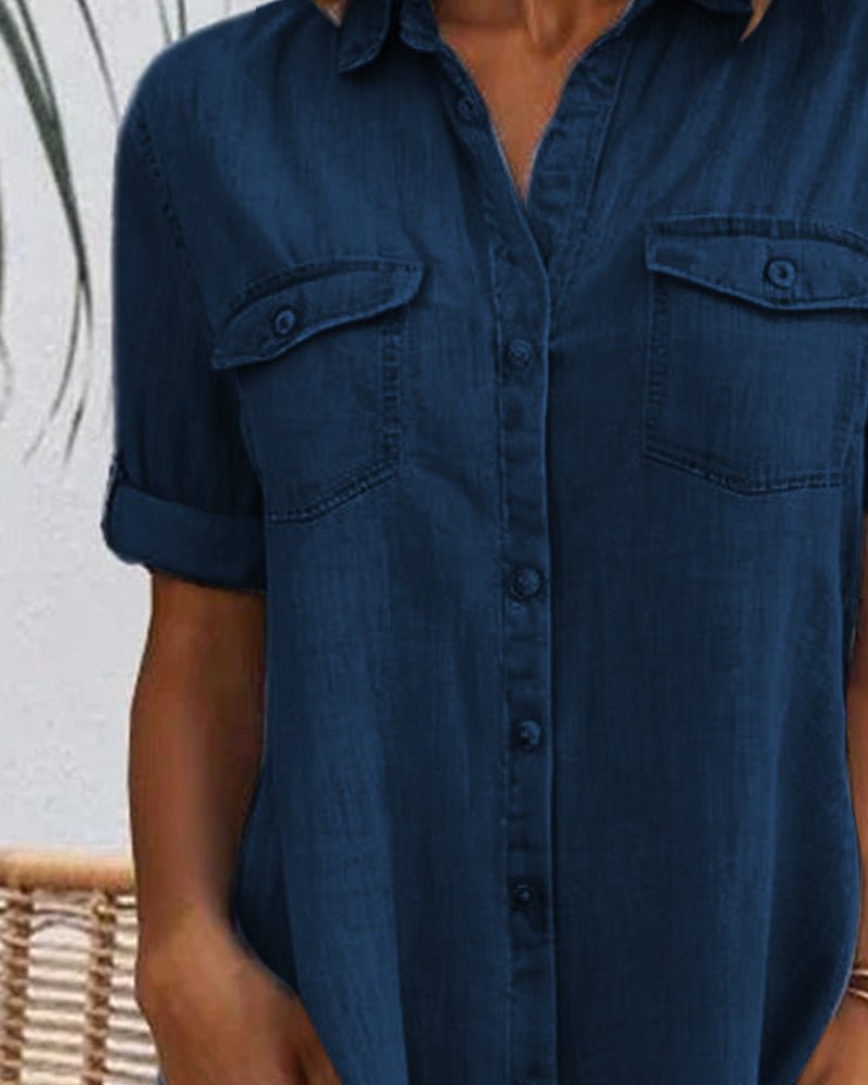 Marlene Denim-Hemdblusenkleid in Leichtoptik foto 8