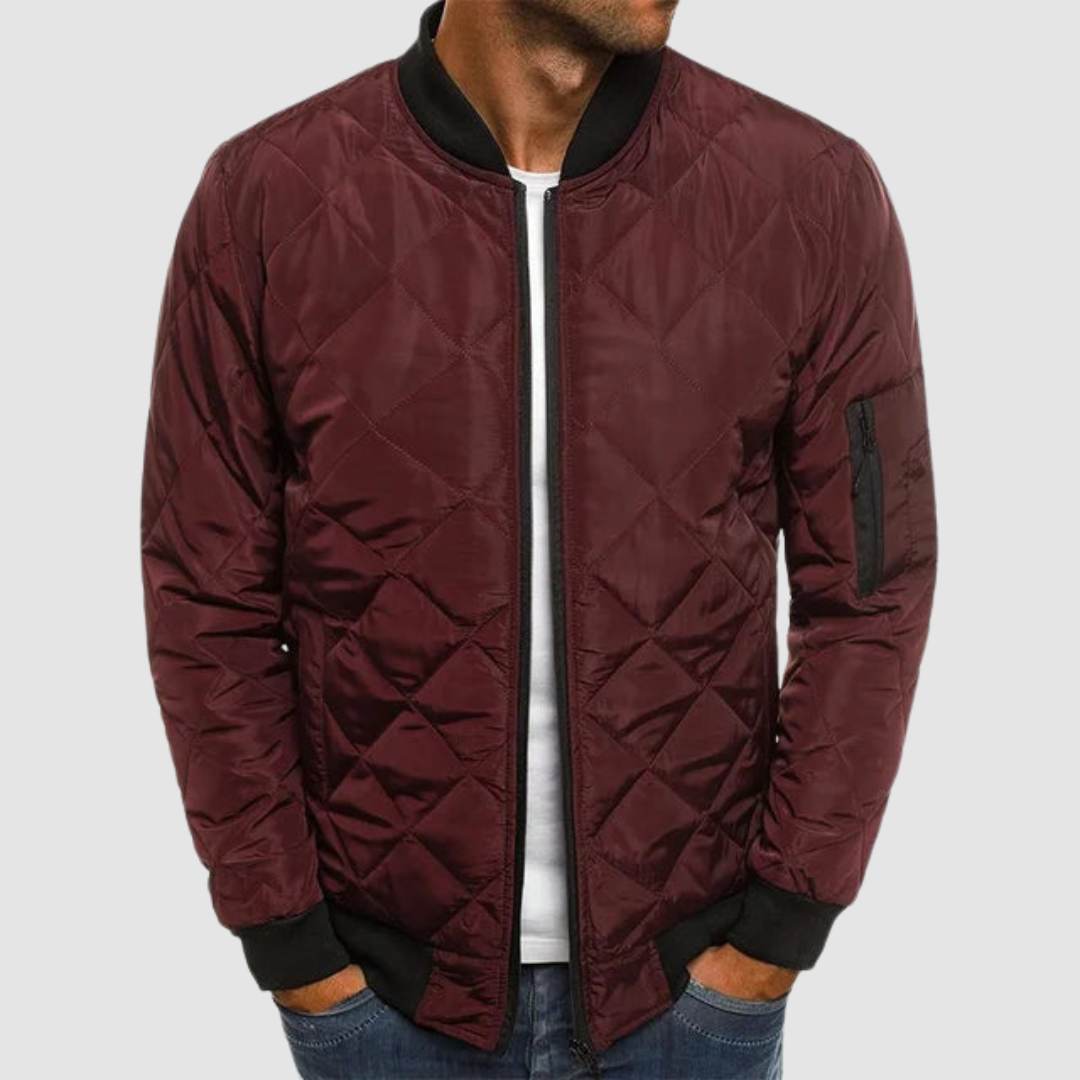 Praktische Herren Jacke für den Herbst in Burgund