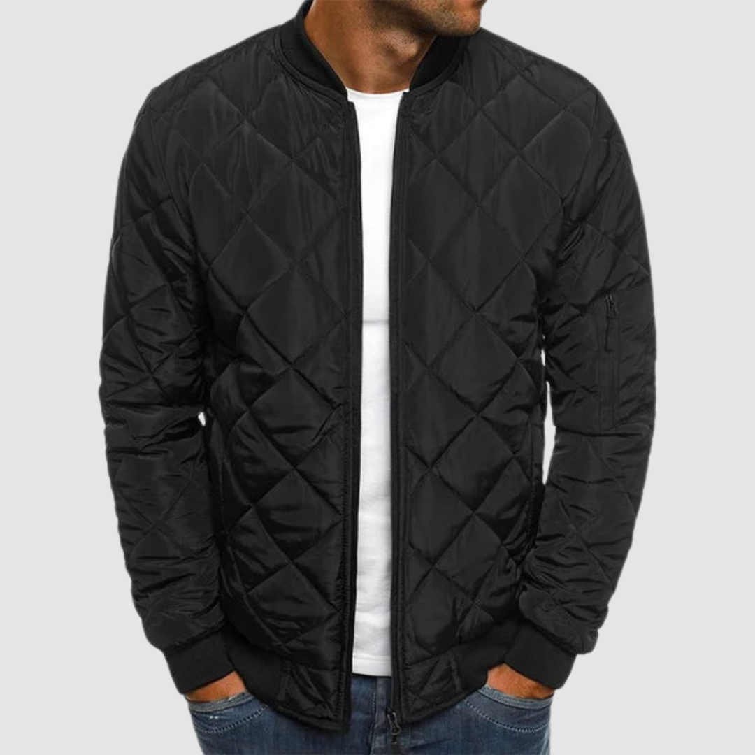 Praktische Herren Jacke für den Herbst in Schwarz