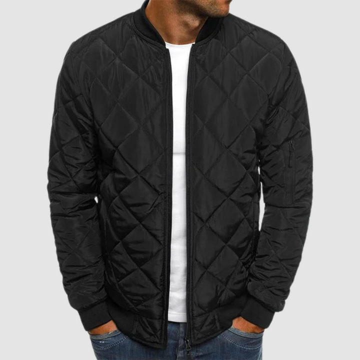 Praktische Herren Jacke für den Herbst in Schwarz