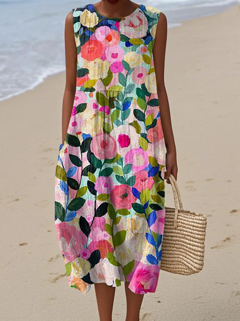 Rieke Buntes Strandkleid mit fröhlichem Blumendessin Foto 1