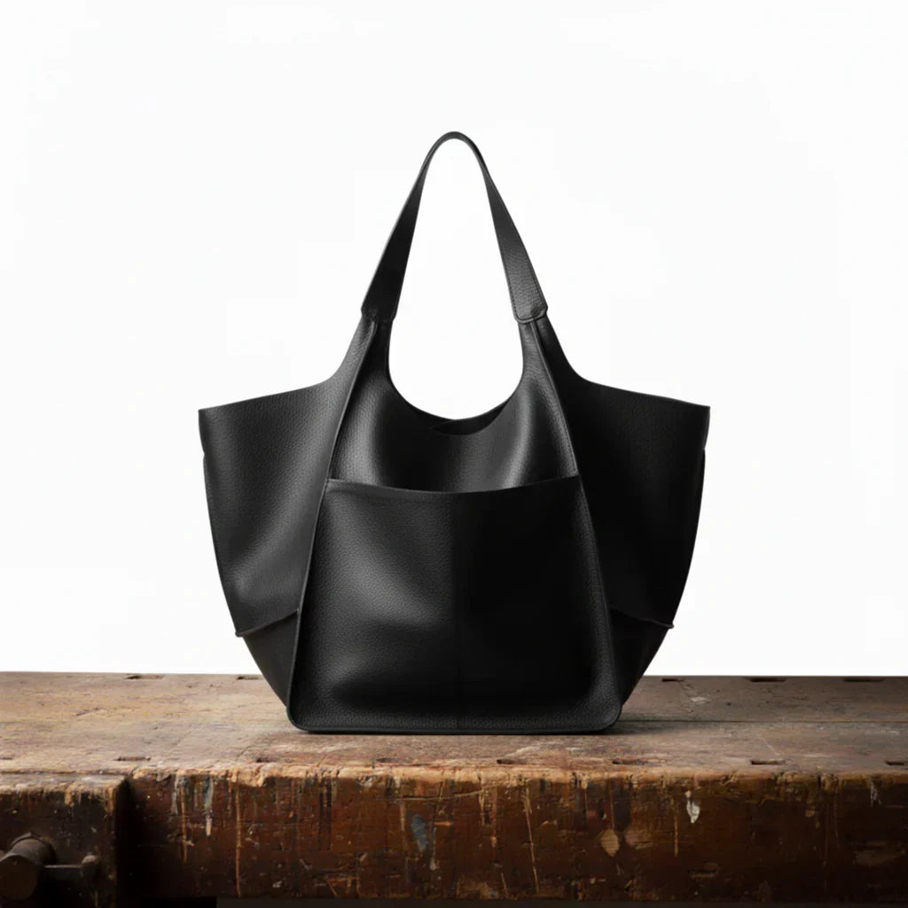 Schwarze Handtasche mit Vintage-Charme für Damen in Schwarz