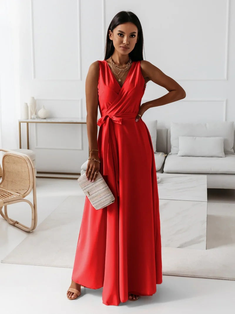Sophie Elegantes Wickelkleid für Hochzeitsgäste in Maxi-Länge Foto 4