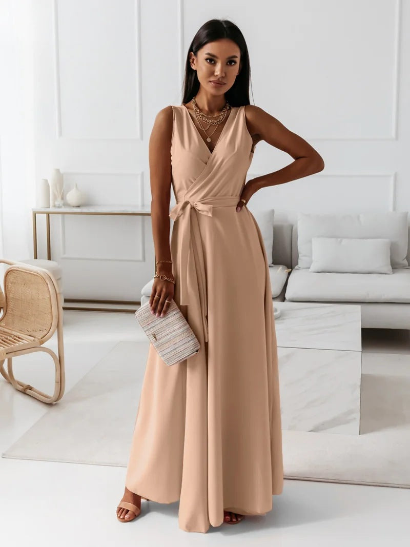 Sophie Elegantes Wickelkleid für Hochzeitsgäste in Maxi-Länge Foto 5