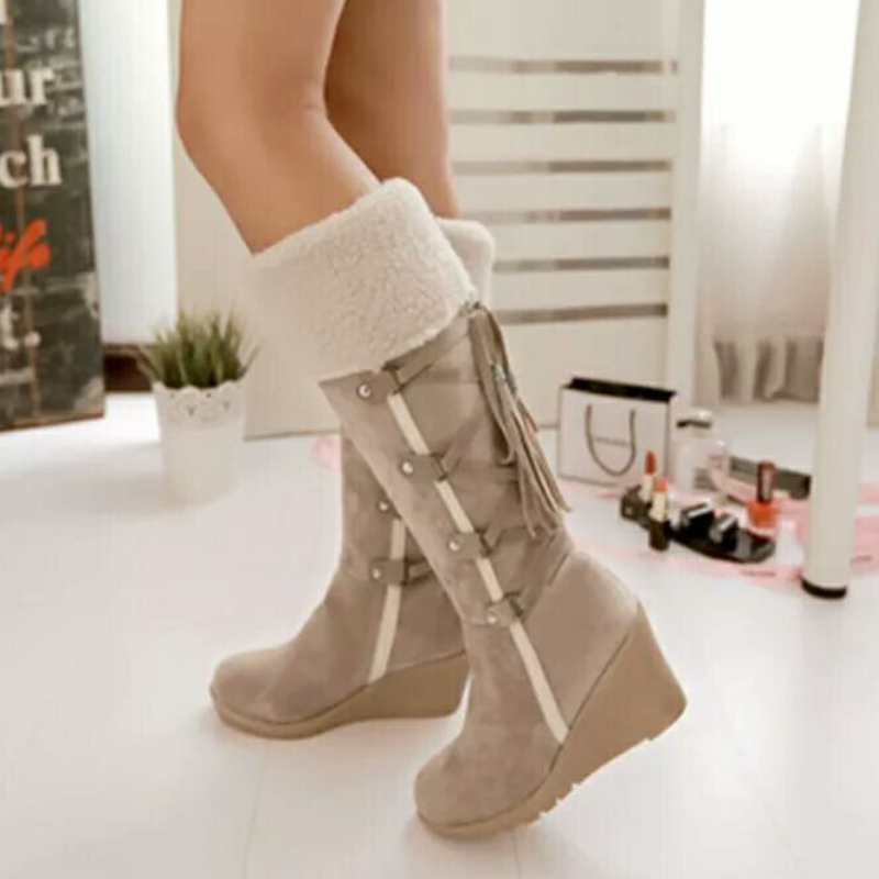 Stilvolle Damen Stiefeletten für vielseitige Looks in Beige 1