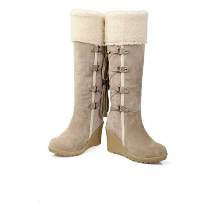 Stilvolle Damen Stiefeletten für vielseitige Looks in Beige 2