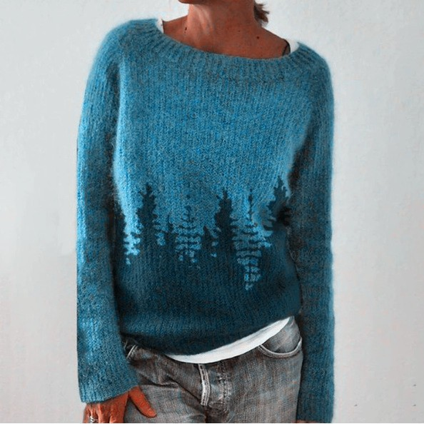 Tialda Retro-Pullover mit auffälligem Print Foto 1