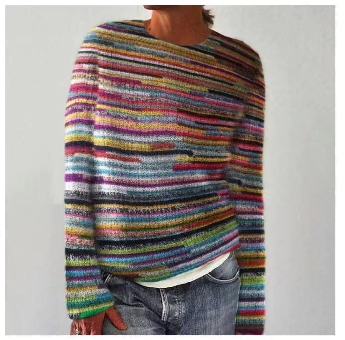 Tialda Retro-Pullover mit auffälligem Print Foto 7