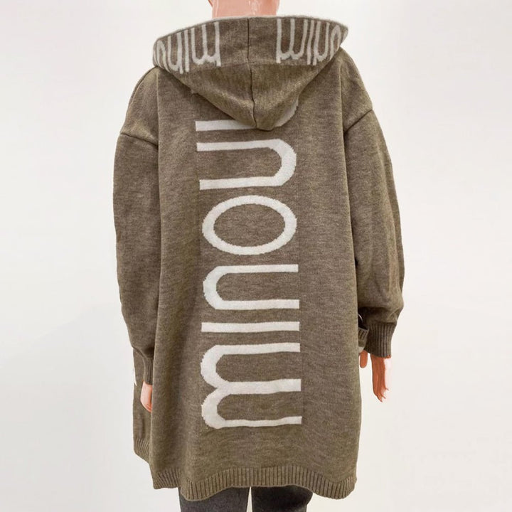 Warme Strickjacke für Damen zum Überziehen (2)