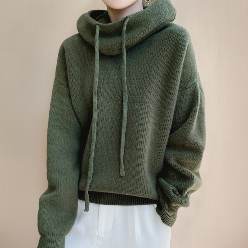 Warmer Damen Rollkragenpullover aus Merinowolle für Herbst (2)