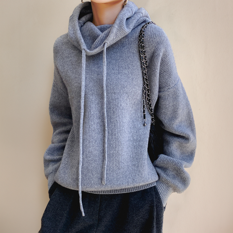 Warmer Damen Rollkragenpullover aus Merinowolle für Herbst (3)