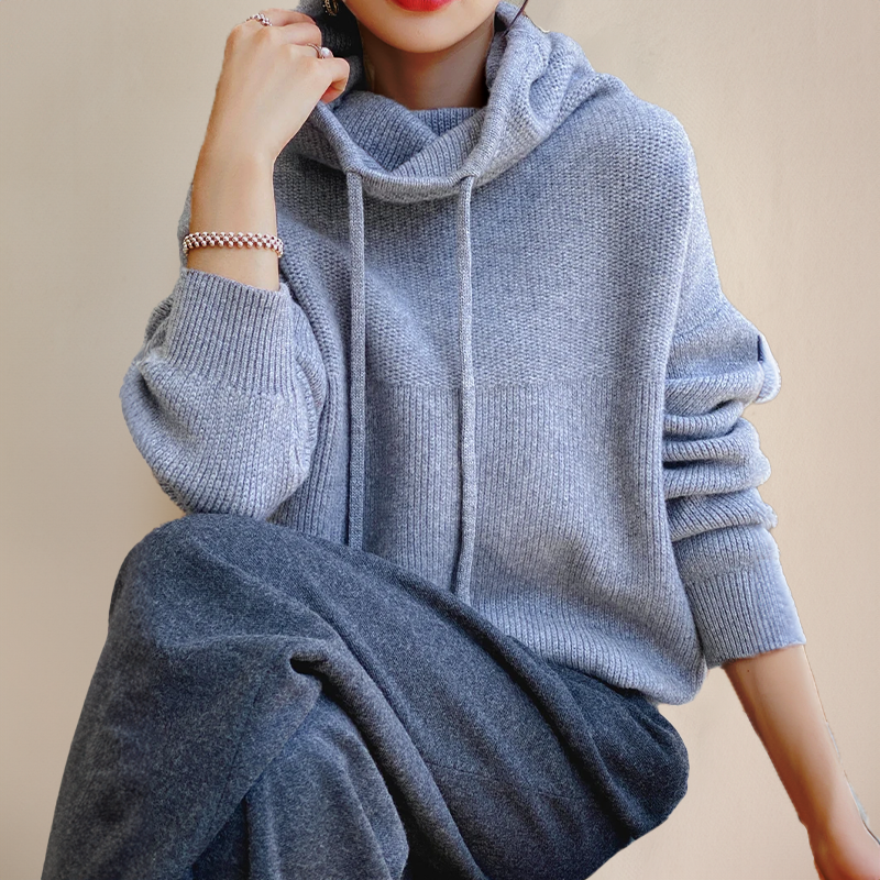 Warmer Damen Rollkragenpullover aus Merinowolle für Herbst (4)