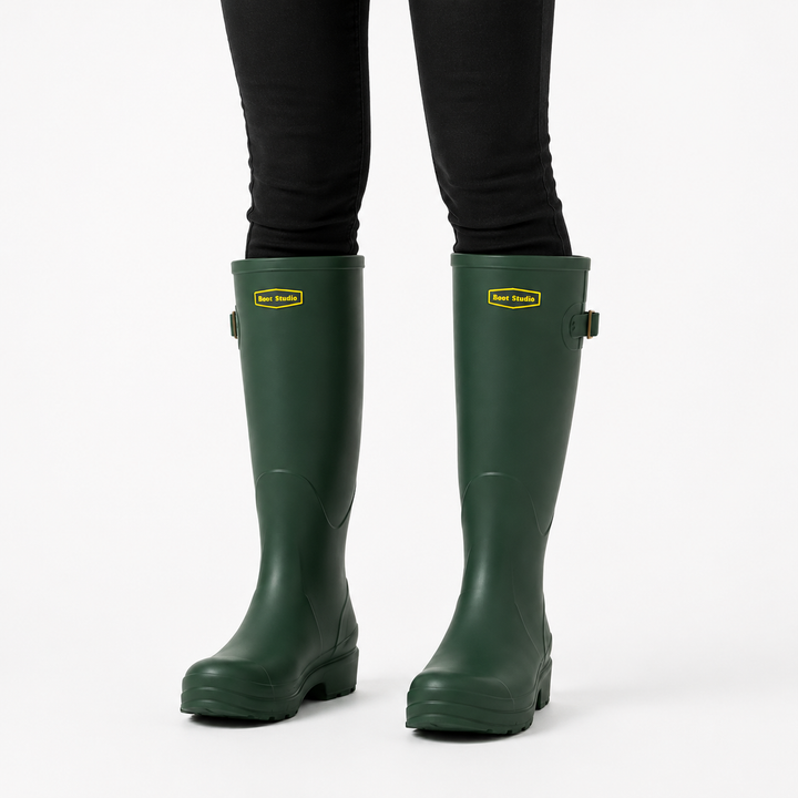 Wasserdichte Regenstiefel für jeden Tag in Grün