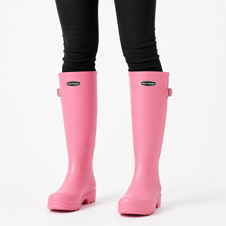 Wasserdichte Regenstiefel für jeden Tag in Rosa