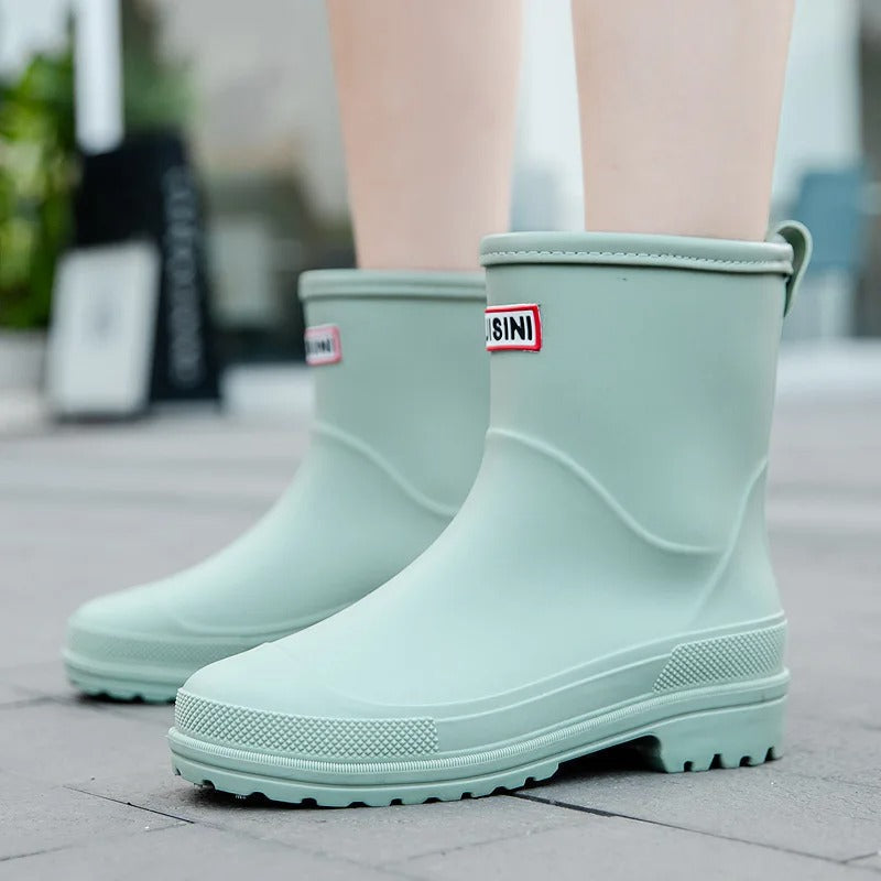 Wasserdichte Stiefeletten Damen Gummi Outdoor (6)