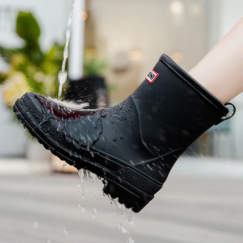 Wasserdichte Stiefeletten Damen Gummi Outdoor (7)