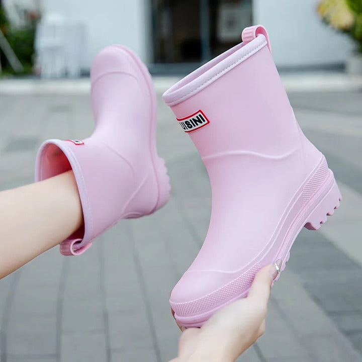 Wasserdichte Stiefeletten Damen Gummi Outdoor (8)