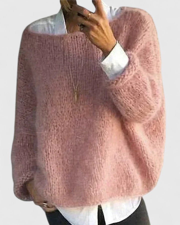Weiches Damen Sweatshirt zum eleganten Alltag in Rosa