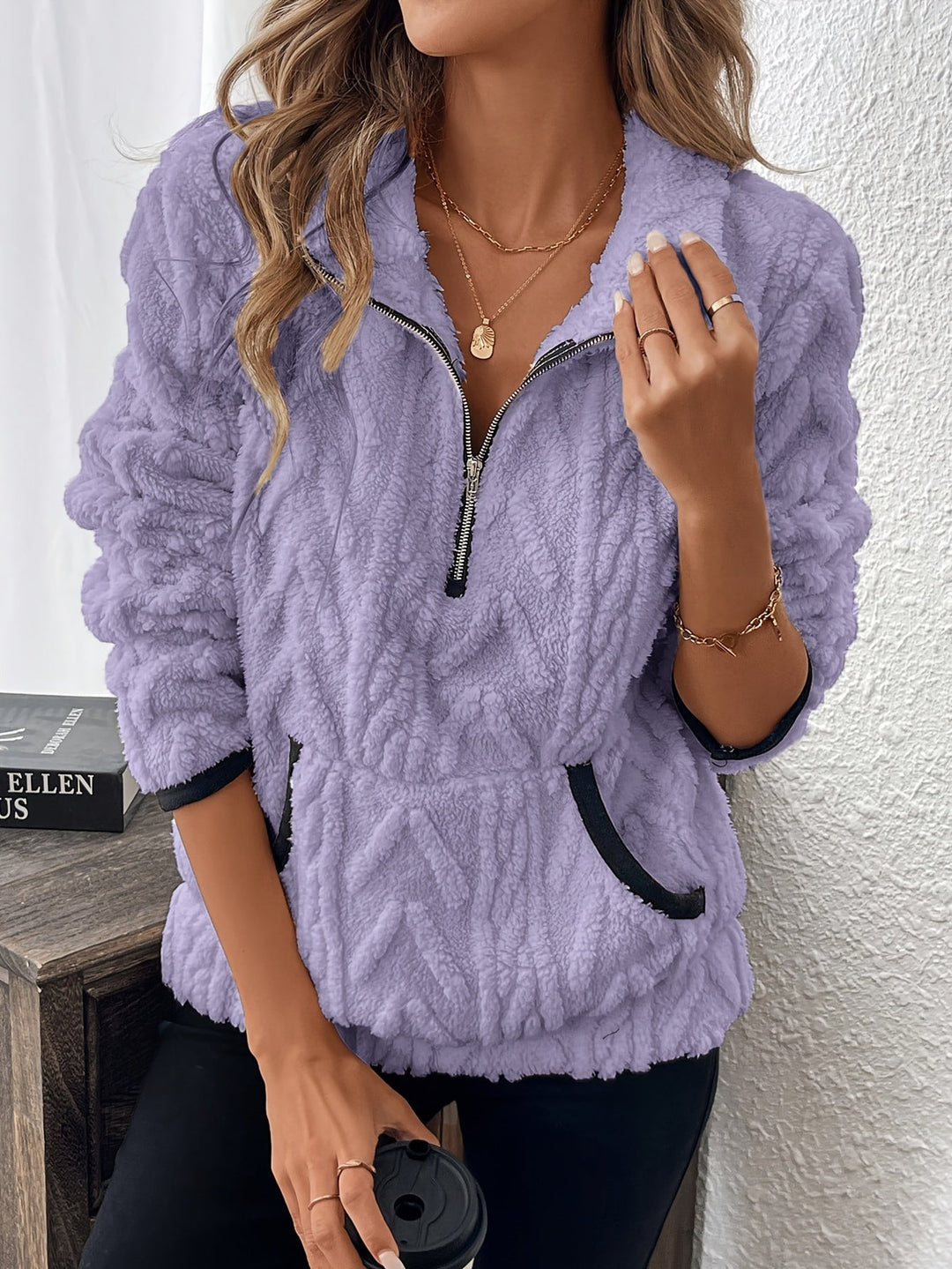 Wobke Flauschiger Pullover in weichem Strick Foto 6